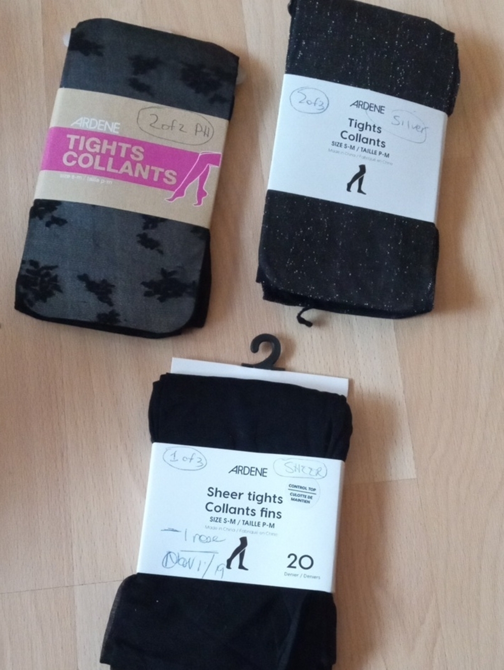 Take Extra 50%off..Ardene Black & Silver Women's Tights Bundle